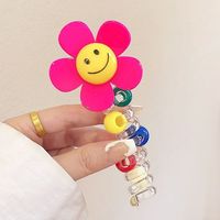 2025 nouveau Super fée mignon perlé queue de cheval en plastique été ligne téléphonique cheveux cravates pour filles femmes