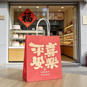 Sac de shopping en carton blanc de luxe avec logo personnalisé, poignée longue, couleur personnalisée, recyclable, pour l'emballage de vêtements en fourrure - Product Image 2