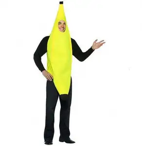 קוספליי יצירות מושך בננה תלבושות למבוגרים Deluxe סט עבור ליל כל הקדושים להתלבש מסיבת Roleplay יוניסקס בננה תלבושות