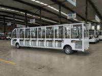 Bus touristique électrique RENQI 23 places avec portes pour l'aéroport et les touristes, 11 kW, 72 V, 200 Ah, autonomie de 100 km, couleur personnalisée