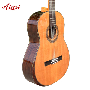 <span class=keywords><strong>Guitarra</strong></span> Clásica Aiersi Hecha a Mano con Tapa de Cedro Sólido, Fondo y Lados de Palisandro Laminado, Acabado Brillante, con Apoyabrazos para Amantes de <span class=keywords><strong>la</strong></span> Música - Product Image 2