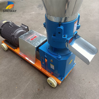 Mini machine de traitement des aliments pour animaux à haute efficacité 7,5 kW 200 kg/h, machine à granulés pour volailles pour usage domestique et agricole, à vendre au Kenya