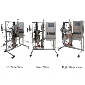 Hervidor de Reacción Industrial de 10L-500L |   Fermentador Agitado Semiautomático con Motor para Recipientes a Presión |   Estándar GMP CIP/SIP - Product Image 4