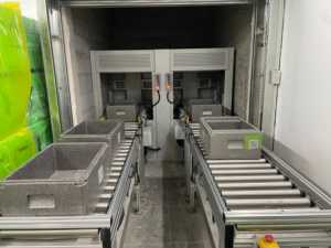 Sistema eficiente <span class=keywords><strong>de</strong></span> cinta transportadora vertical <span class=keywords><strong>de</strong></span> acero inoxidable para transporte y distribución <span class=keywords><strong>de</strong></span> material en la industria alimentaria - Product Image 5