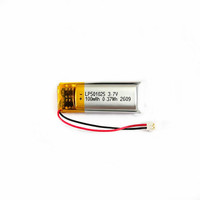 Baterai Lithium Polymer 501025 3.7V 100mAh Baterai Lipo Isi Ulang