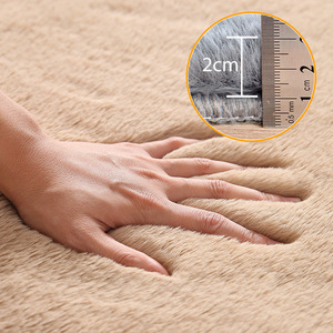 Tappeto Moderno in Finta Pelliccia di Coniglio, Coperta per Finestra e Letto, Tappeto Spesso per Soggiorno, Tappeto per Cameretta Bambini - Product Image 2