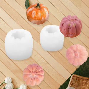 Reusable DIY 3D <strong>Pumpkin</strong> Silicone Candle <strong>Molds</strong> for Candle Making Food Grade Silicone Fondant <strong>Molds</strong> - Product Image 6
