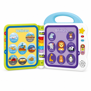Libro de Palabras Táctiles y Educativas para Niños, Juguete de Aprendizaje de Inglés, 108 Palabras, 12 Temas, Libro Sonoro, Educación Temprana, Regalo Educativo - Product Image 1