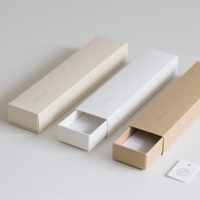 Tiroir biodégradable personnalisé 2mm boîtes de papier kraft rigide cosmétique forme carrée bâtons d'encens de luxe boîtes d'emballage de parfum