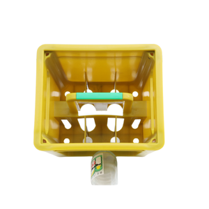 JOIN Juicy Beverage - Caisse de bouteilles d'eau gazeuse - <span class=keywords><strong>Panier</strong></span> en plastique pour bière avec poignée - Caisse pour 6 bouteilles - Product Image 1