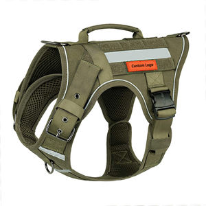 Chaleco Táctico Reflectante Ajustable para Mascotas, Arnés de Servicio al Aire Libre, Fácil Control para Perros Medianos y Grandes - Product Image 1