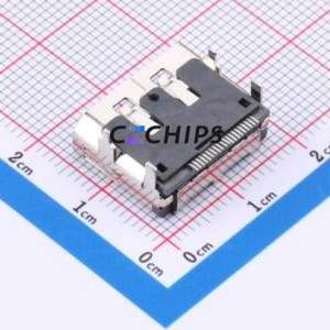 DP-001-C-W DisplayPort (DP) Connector SMD Connector Full Size DisplayPort Horizontal Mount 1 500mA - Product Image 2