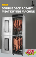Déshydrateur Commercial Rotatif à Double Plateau Grande Capacité pour la Transformation et la Déshydratation des Saucisses, Biltongs et Aliments Conservés