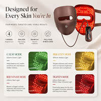 Masque facial, masseur facial, appareil de beauté avec lumière rouge, rajeunissement de la peau par photons, masque LED à usage domestique, batterie au lithium