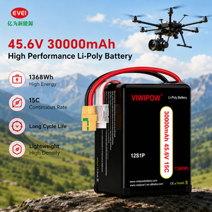 Batterie intelligente pour drone 30000mAh 45.6V 15C 12S haute tension pour UAV industriel personnalisée - Offre Spéciale - Product Image 1