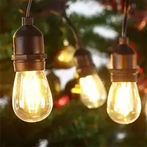 G45 T45 ST45 E27 Base Amber Light String Festive Atmosphere Christmas Romantic Atmosphere Square Decoration