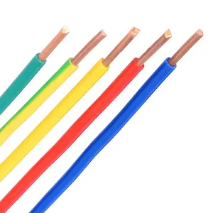 Solid Flexible Electrical Equipment BC Insulated Hard Copper Core Home Single Strand Copper Wire, Flame Retardant Pvc Bv 2.5 Mm2