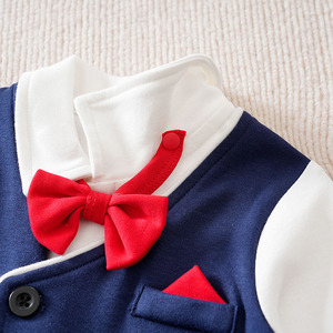 Elegante Conjunto Formal <span class=keywords><strong>2</strong></span> en 1 <span class=keywords><strong>para</strong></span> Bebés Niños <span class=keywords><strong>de</strong></span> Otoño, <span class=keywords><strong>para</strong></span> Niños <span class=keywords><strong>de</strong></span> 1 Mes a 1 Año - Product Image 4