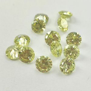 หินเซอร์โคเนีย 3A สีเขียวแอปเปิ้ล รูปทรงกลม หิน CZ แบบหลวม อัญมณีสังเคราะห์สำหรับทำเครื่องประดับ - Product Image 6