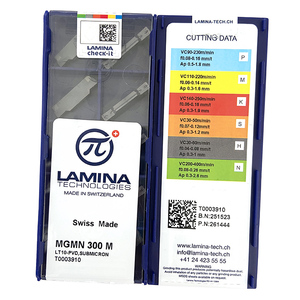 MGMN300M-LT10 LT10 100% Outil de tournage de plaquettes en carbure suisse d'origine - Product Image 2