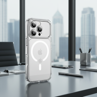 Coque de téléphone transparente anti-rayures et antichoc de haute qualité avec recharge sans fil pour iPhone 17 Pro Max