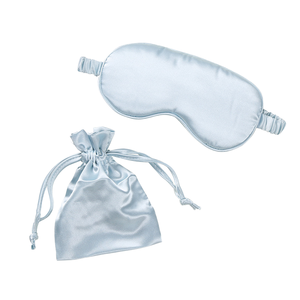 قناع نوم حريري ناعم مخصص بشعار خاص من الشركة المصنعة، حقيبة تخزين منسوجة للمنزل والفنادق، متوفر بسعر منخفض - Product Image 1