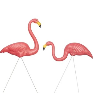 Gerçekçi PE plastikten yapılmış içi boş hafif <span class=keywords><strong>Flamingo</strong></span> kuşu bahçe süsü su geçirmez dış mekan dekorasyonu çim düğün peyzaj süsü - Product Image 3