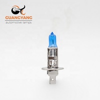Fabricant h1 12v 100w bleu voiture lampe phare auto halogène ampoule usine super blanc verre de quartz