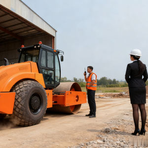 Compacteur à double tambour vibrant DH chinois célèbre, 1t-10t, avec pompe HYDAC et moteur Kama, haute efficacité, diesel/essence - Product Image 6