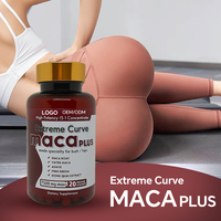 Complément Herbal à Marque Blanche OEM pour l'Amélioration et la Beauté des Fesses – Capsules de Maca Noire pour Hommes et Femmes Adultes