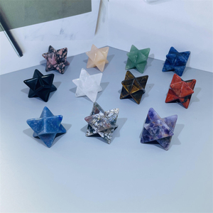 Venta al por Mayor de Colgantes Merkaba de Cristal Natural de Obsidiana de 1 Pulgada, Estrella de <span class=keywords><strong>Cuarzo</strong></span> <span class=keywords><strong>Aventurina</strong></span> para Decoración - Product Image 3