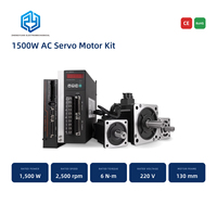 Moteur servo AC 1500W 6N.M 2500RPM 220V avec kit de commande pour l'automatisation industrielle