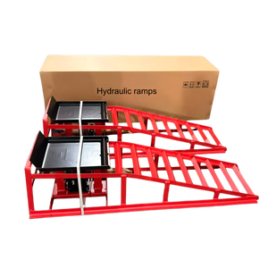 Herramientas para Auto, <span class=keywords><strong>Rampa</strong></span> Hidráulica de 2T-3T para Levantar Autos, Paquete de 2 Rampas Portátiles para Estacionamiento y Cuidado del Vehículo - Product Image 3