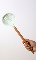 Ensemble de 5 ustensiles de cuisine en bois de hêtre, gadgets de cuisine, ensemble de spatules en silicone, outils de cuisson, ustensiles en silicone antiadhésifs