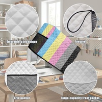 Housse de machine à coudre matelassée personnalisée à motif polygenre imprimé arc-en-ciel gay, anti-poussière, pour la décoration de la maison et de l'atelier