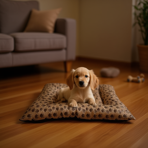 Set di Quattro Tappetini per Cani in Velluto Cristallo Goffrato con Design Impronte di Caffè per Letti per Animali Domestici - Product Image 3