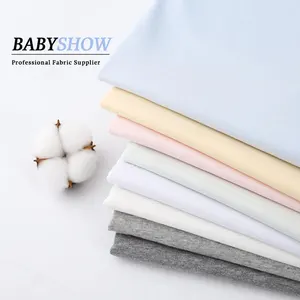 최고 연약한 안락 면 직물 신생 아기 옷 아이 의류 아기 담요를 위한 자연적인 직물