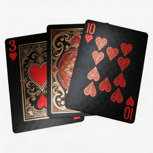 Cartas de Juego de Primera Calidad con Lámina Dorada, Esquinas Redondeadas, Acabado Brillante, Estilo Europeo, Baraja de Cartón Resistente, Embalaje en Caja de Papel - Product Image 4