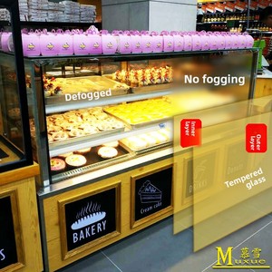 Thương mại duy nhất nhiệt độ đá cẩm thạch mát Tủ đông Frost-Miễn phí tươi Giữ tủ kính cho bánh thiết bị làm lạnh - Product Image 4