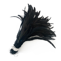 Plume de coq multicolore de 30-35 cm pour coiffe de plumes de poulet DIY, directement de l'usine