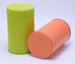 Benutzer definierte leere Metall dose Metall dose runde Weißblech Tee Metall verpackung Blechdose