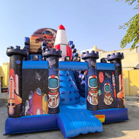 Château gonflable sur le thème de l'espace, jeux de fête, aire de jeux gonflable pour enfants, intérieur