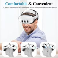 Serre-tête avec batterie pour Meta/Oculus Quest 3 Sangle réglable Accessoires VR de remplacement pour Meta Oculus Quest 3
