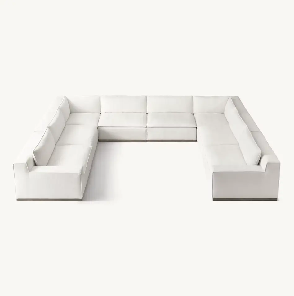 Sassanid OEM Italienisches außer gewöhnliches Komfort design für Strandhaus Wohnzimmer Torino modulares U-Sofa L-Sectional