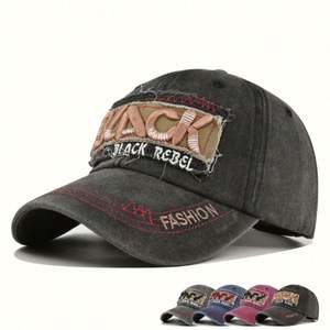 Gorras de Béisbol Deportivas Vintage de Algodón al por Mayor, Estilo Desgastado, con Bordado 3D, Tejido Común, Unisex - Product Image 1