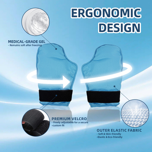 قفازات جل قابلة لإعادة الاستخدام للعلاج بالحرارة والبرودة، خالية من الصقيع، لتخفيف آلام التأثيرات الجانبية للعلاج الكيميائي والتهاب المفاصل والتورم - Product Image 3