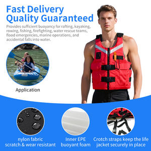 قماش أكسفورد 50N مخصص للبالغين ، معتمد من CE ، معونة الطفو قابلة للتعديل ، عاكس للصيد في قوارب الكاياك المائية - Product Image 3