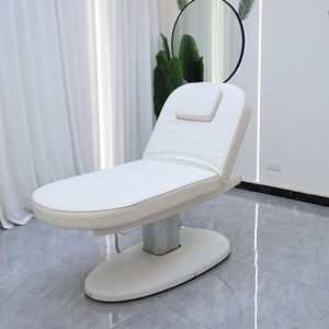 Mesa de Masaje Ajustable con Reposacabezas Integrado, Cuero PU, Marco Metálico, Mueble Moderno para Salón, Uso Comercial - Product Image 2