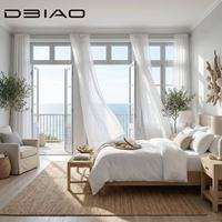 Puerta de Entrada Doble Francesa Moderna, Marco de Aleación de Aluminio Resistente, Vidrio Aislante Térmico, Herrajes Antirrobo para Baño y Dormitorio