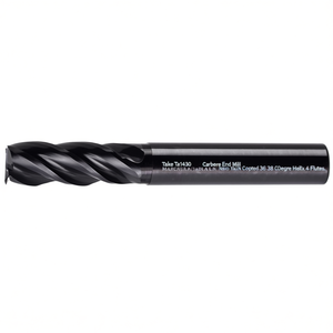 Fresa de carburo Ttake Ta1430 con recubrimiento Nano TiAlN, helicoidal de 36-38 grados, 4 filos - Product Image 2